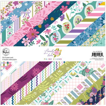 Pinkfresh Paige Evans LOVELY LANE 12”X12” Paper Pack