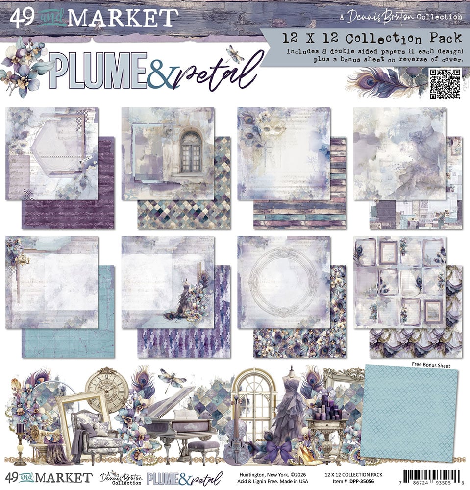 49 and Market PLUME & PETAL 12”X12” Collection Paper Pack