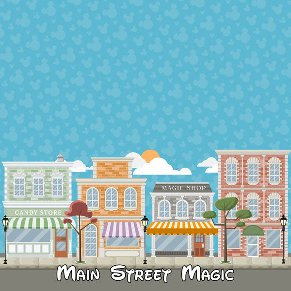 Magical MAIN STREET MAGIC 12&quot;X12&quot; Scrapbook Paper