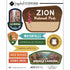 Scrapbook Customs ZION NATIONAL PARK SIGNS Sticker 10pc