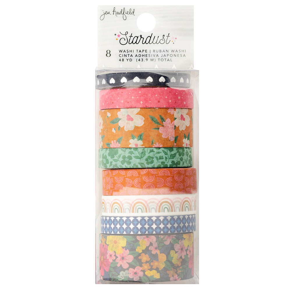 Jen Hadfield Stardust WASHI TAPE Decorative 8 Rolls