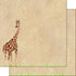Scrapbook Customs SAFARI GIRAFFE 12"X12" Scrapbook Paper