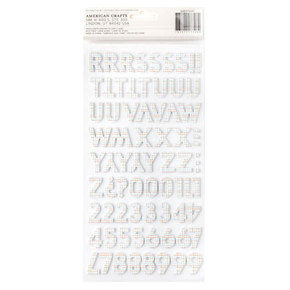 Thickers Pebbles COOL BOY Alpha Foam Letter Stickers