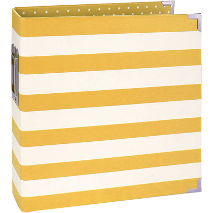 Sn@p Studio by Simple Stories YELLOW 6”X8” Designer Snap Binder Album