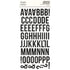 Simple Stories Essentials FOAM ALPHAS VINTAGE BLACK Letter Stickers