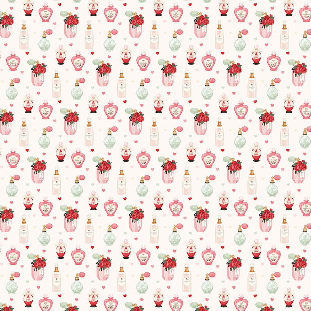 Carta Bella BE MINE EAU DE PARFUM 12&quot;X12&quot; Scrapbook Paper