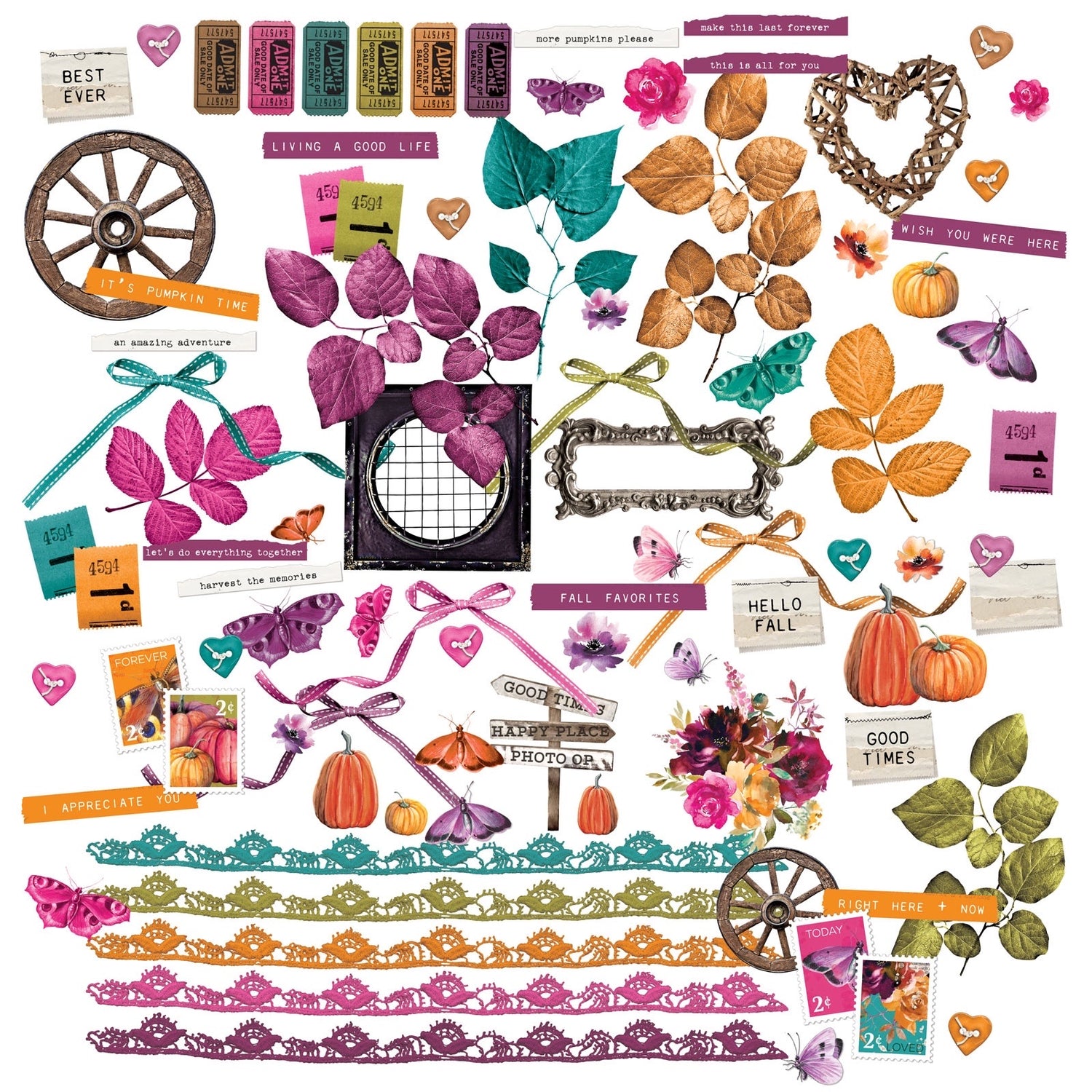 49 and Market ArtOptions SPICE LASER CUT ELEMENTS 89pc