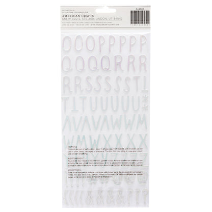 Thickers Crate Paper SURPRISE IRIDESCENT Foil Foam Letter Stickers
