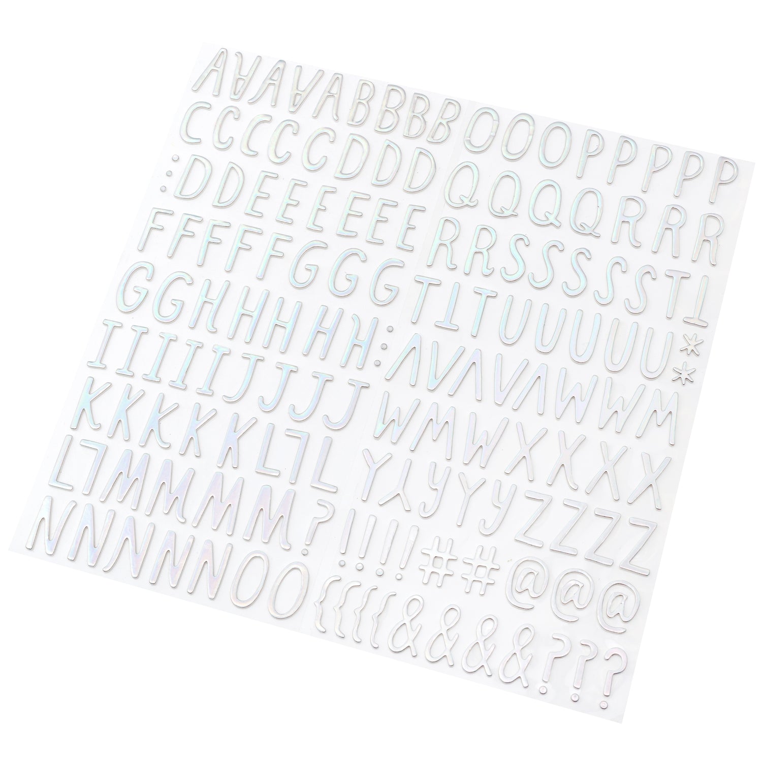 Thickers Crate Paper SURPRISE IRIDESCENT Foil Foam Letter Stickers