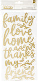 Thickers KACIE Gold Foil Foam Phrase Stickers