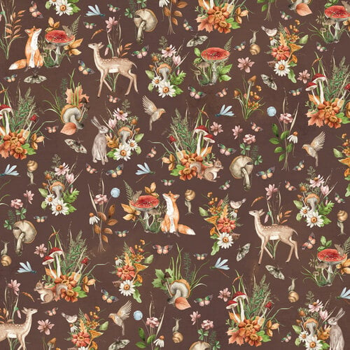 Simple Stories SIMPLE VINTAGE WOODLANDS 12”X12” Scrapbook Paper