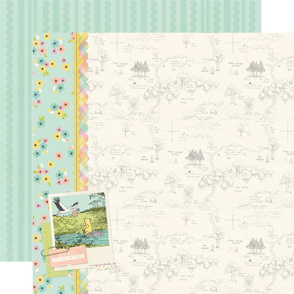 Simple Stories SAY CHEESE CLASSIC POOH BABY 12"X12" Collection Kit