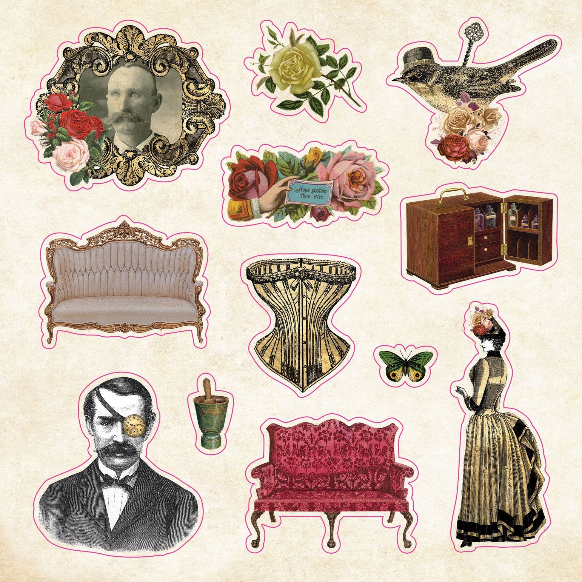 Peter Pauper The Sticker Book of CURIOSITIES
