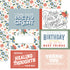 Echo Park Salutations No. 2 6X4 JOURNALING CARDS 12”X12” Scrapbook Paper