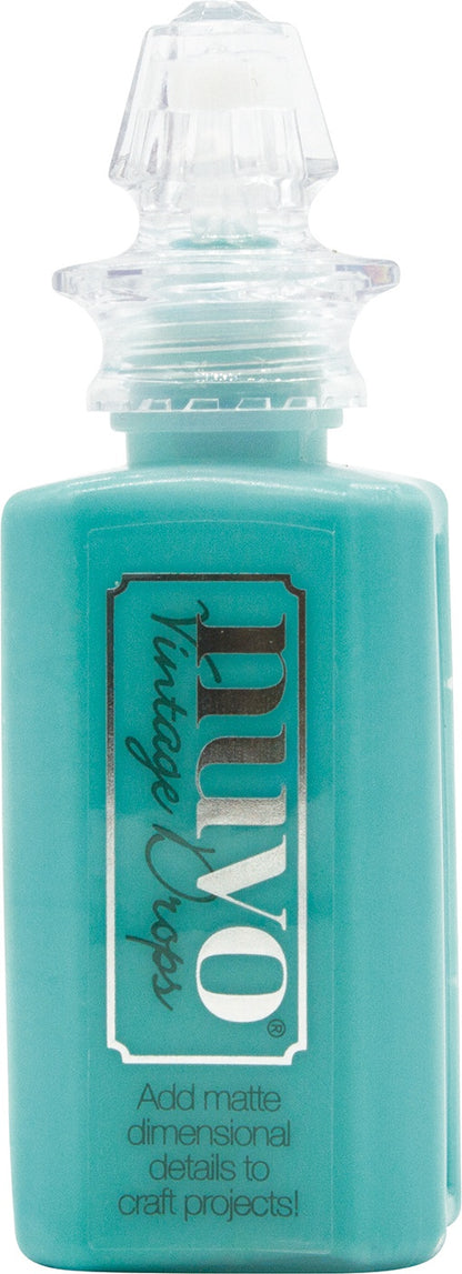 Nuvo Vintage Drops BOHEMIAN TEAL Matte Enamel Dots 1oz