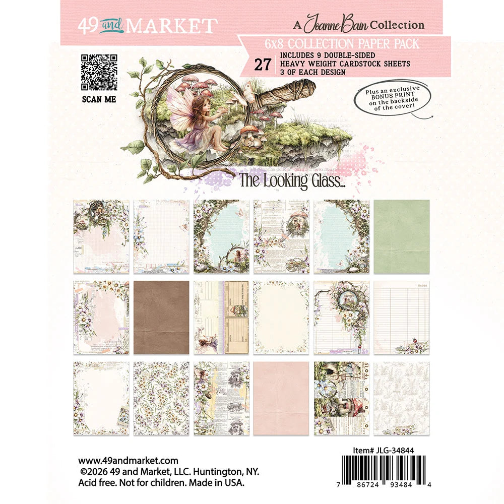 49 and Market THE LOOKING GLASS 6”X8” Collection Paper Pack