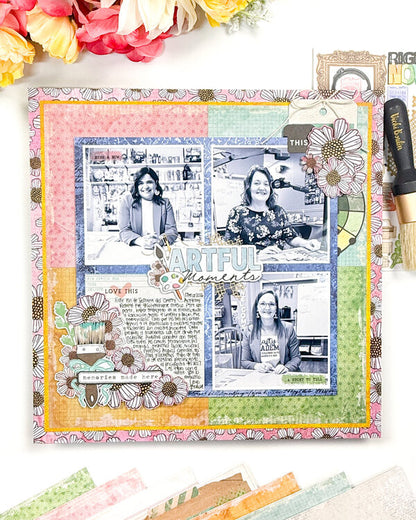 49 and Market Vicki Boutin ARTFUL MOMENTS 12”X12” Starters Paper 10