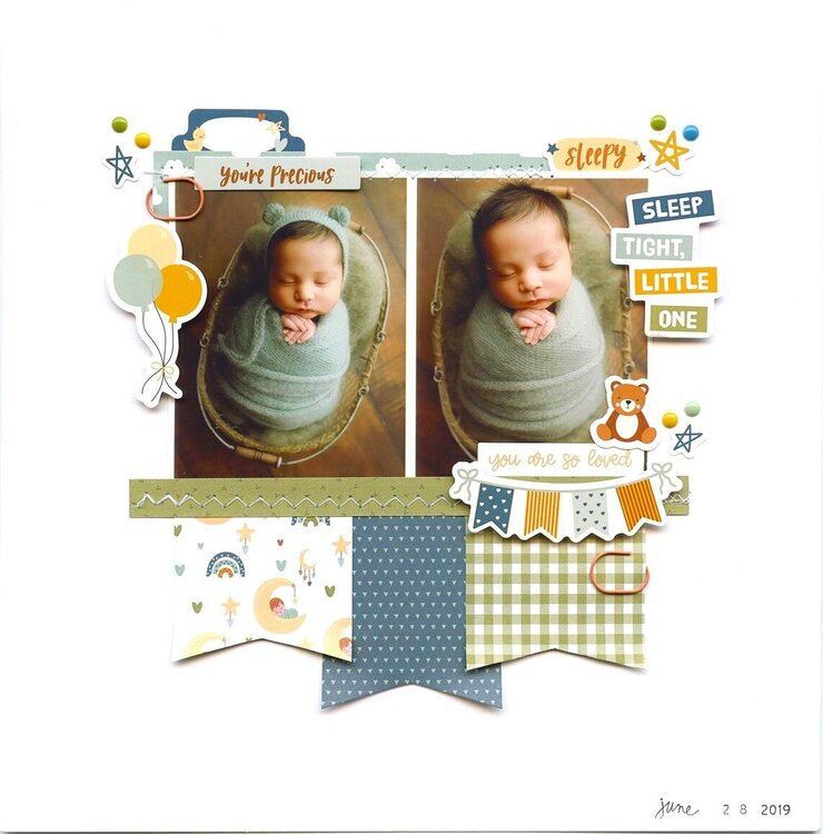 Echo Park SPECIAL DELIVERY BABY BOY 12&quot;X12&quot; Scrapbook Collection Kit
