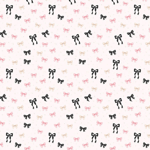 Scrapbook Customs BOWS &amp; GINGHAM 12"X12" Scrapbook Paper