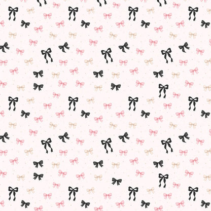 Scrapbook Customs BOWS &amp; GINGHAM 12"X12" Scrapbook Paper