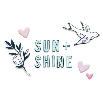 Thickers Maggie Holmes Sunny Days SUMMERTIME Glossy Puffy Stickers 65pc