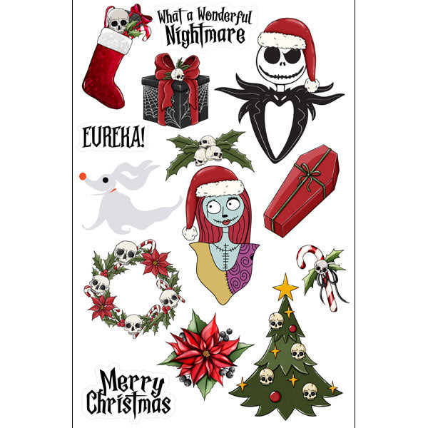 Scrapbook Customs CREEPY CHRISTMAS EMBELLISHMENTS Disney Laser DieCuts