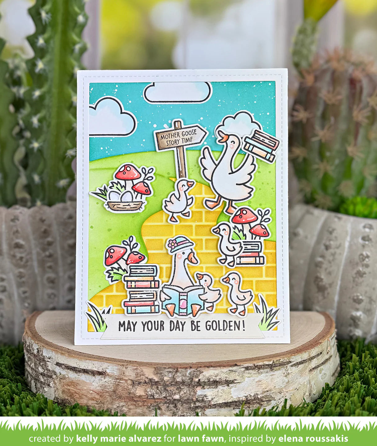 Lawn Fawn SILLY GOOSE Stamp &amp; Die Set