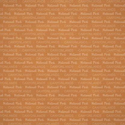 Scrapbook Customs NATIONAL PARK MAP AND WORDS 12&quot;X12&quot; Scrapbook Paper