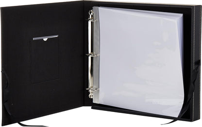 Pioneer Sewn SCRAPBOOK BOX BLACK 12&quot;X12&quot; Memory Scrapbook Album