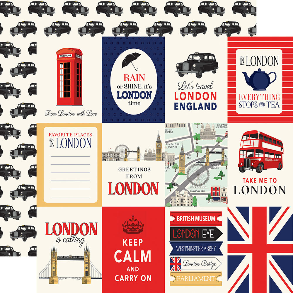 Carta Bella 12&quot;X12&quot; LONDON Collection Kit 13pc