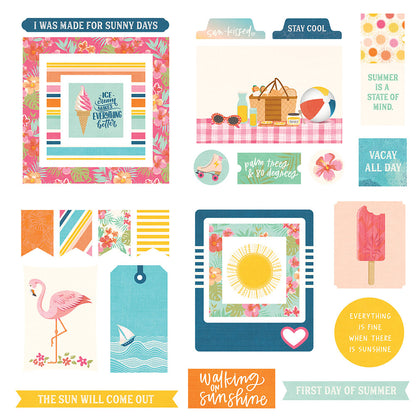 Photoplay SWEET SUNSHINE Cardstock Ephemera 26pc