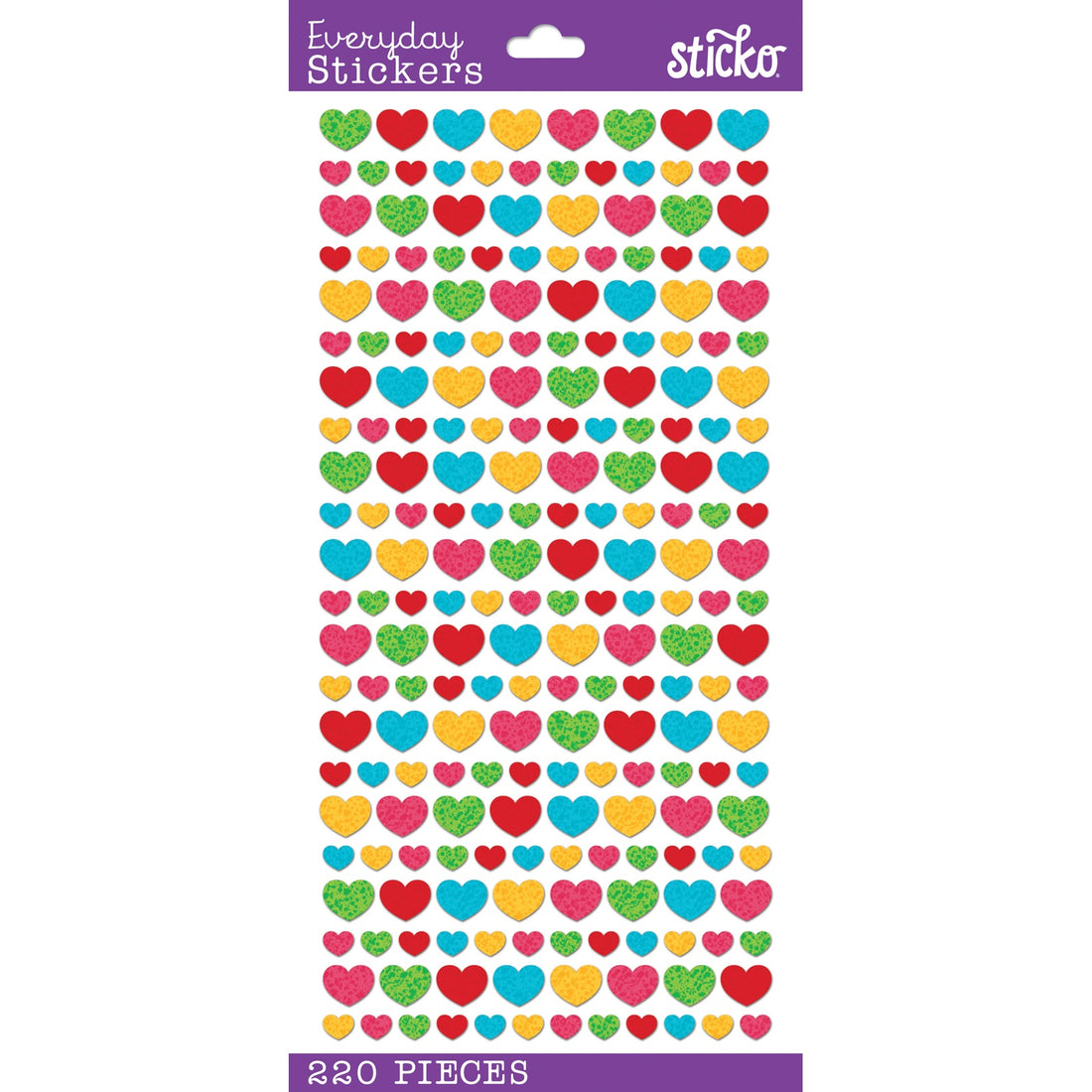 Eksuccess HEART Sticko Classic Stickers 36pc