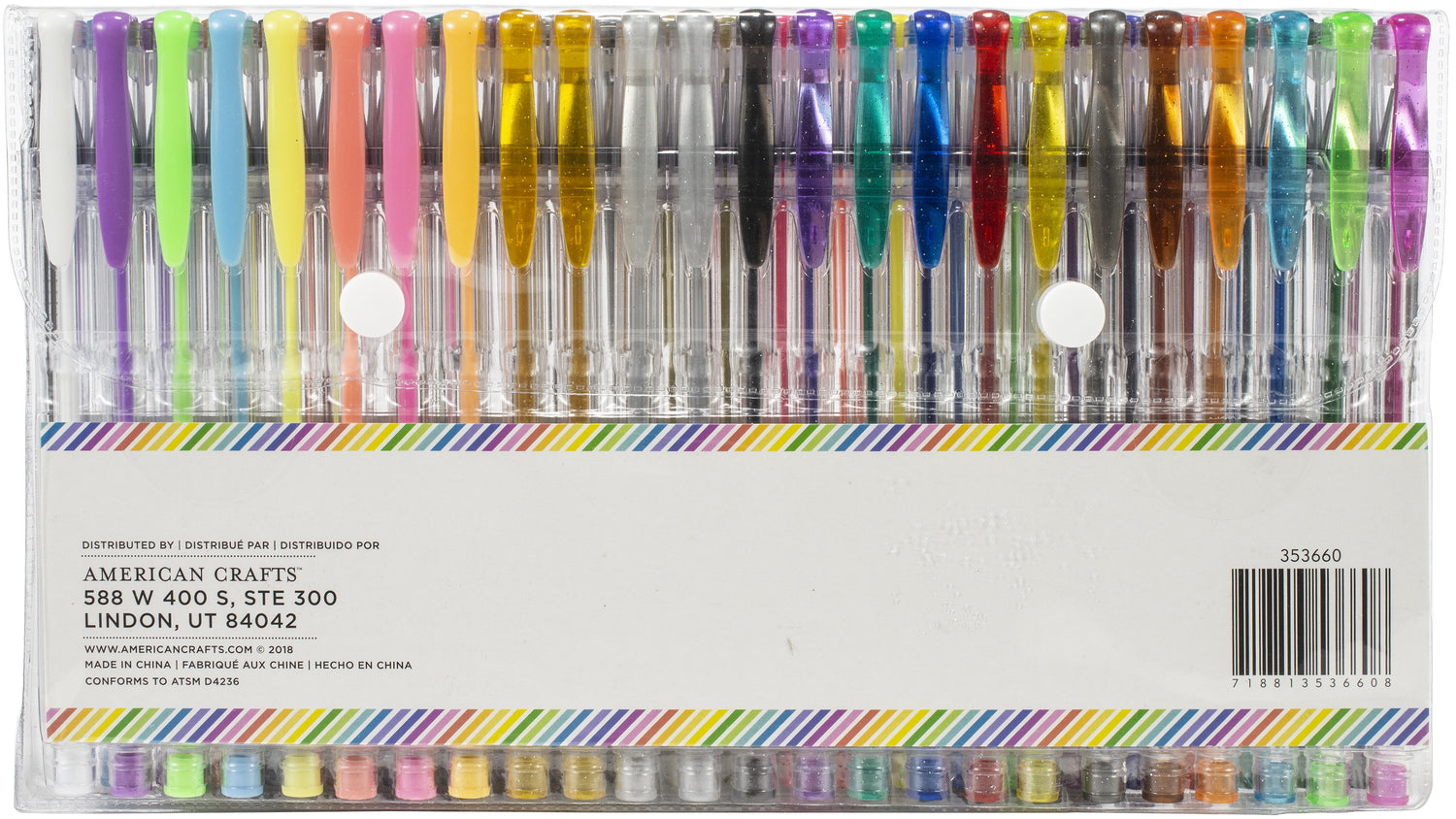 American Crafts SMOOTH WRITING GEL PENS 48pc