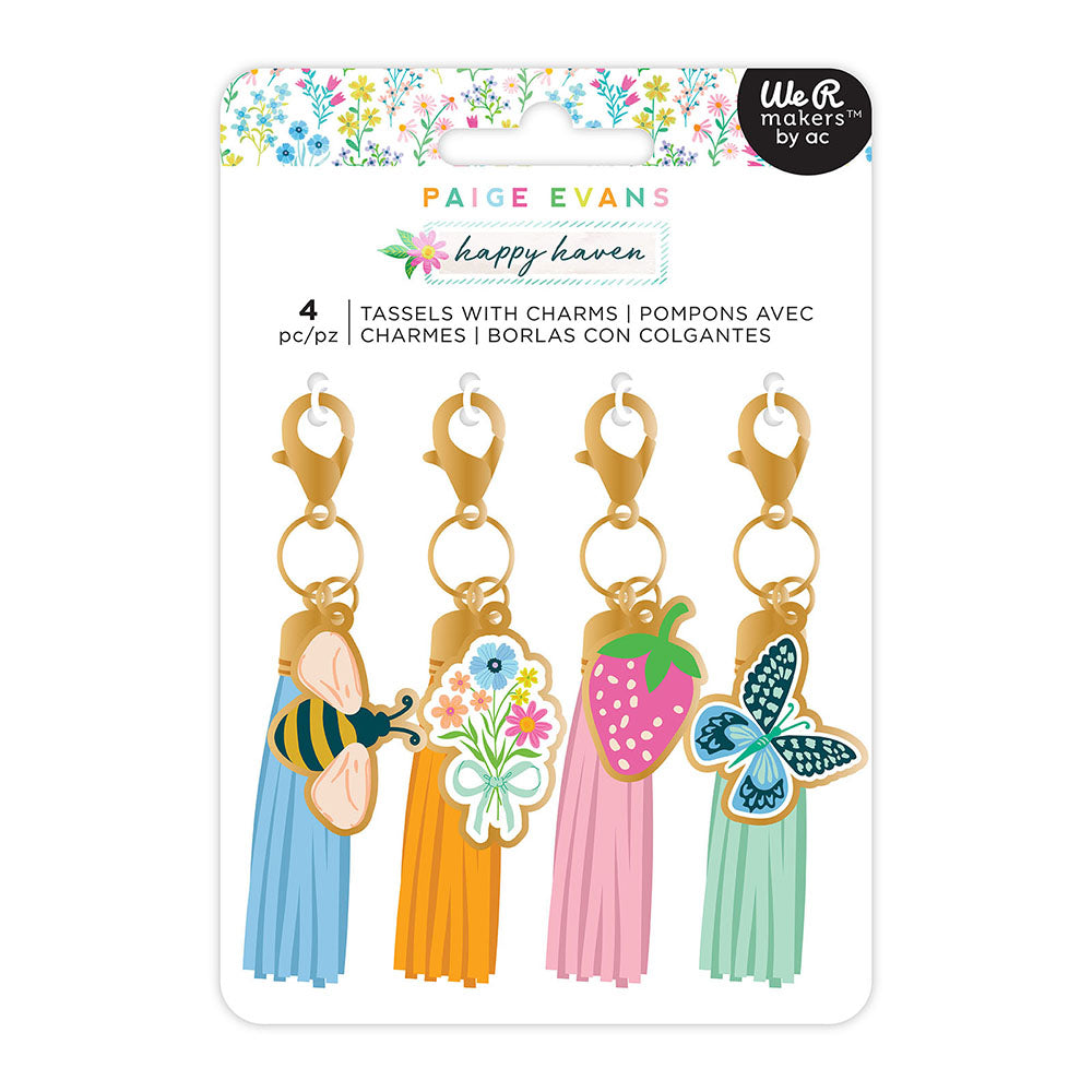 Paige Evans HAPPY HAVEN Tassels With Charms 4pc