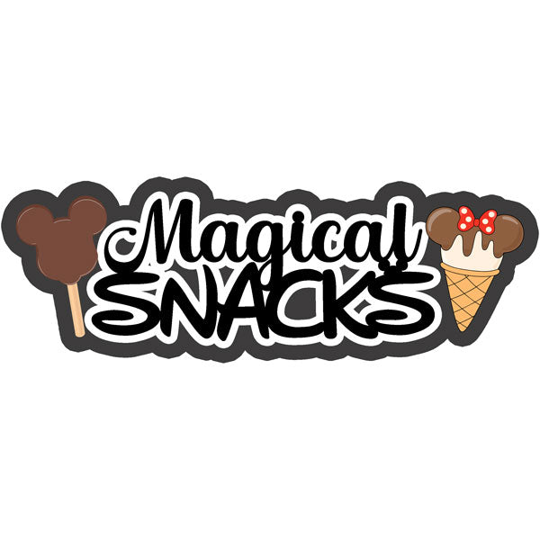 Scrapbook Customs MAGICAL SNACKS Dimentional Disney Laser Cut