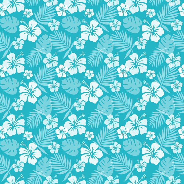 HIBISCUS Tropical Floral 12”X12” Paper Pack Scrapbook Customs