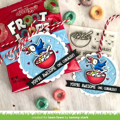 Lawn Fawn CEREALSLY AWESOME Stamp &amp; Die Set