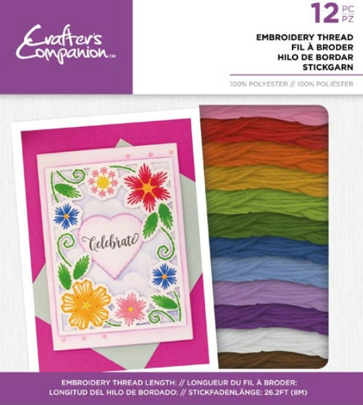 Crafters Companion Gemini RAINBOW EMBROIDERY Thread Pack