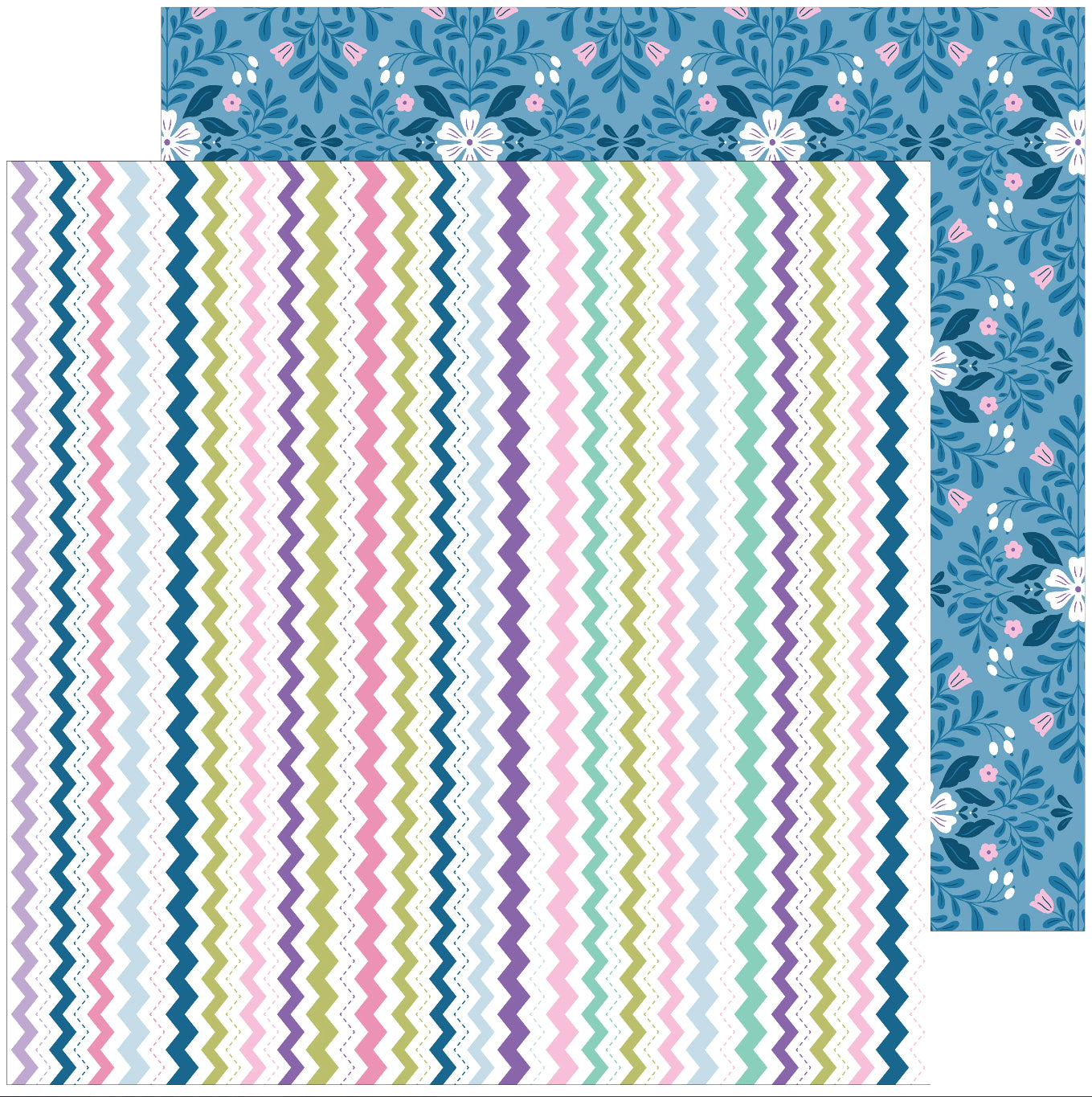 Pinkfresh Paige Evans LOVELY LANE 12”X12” Paper Pack