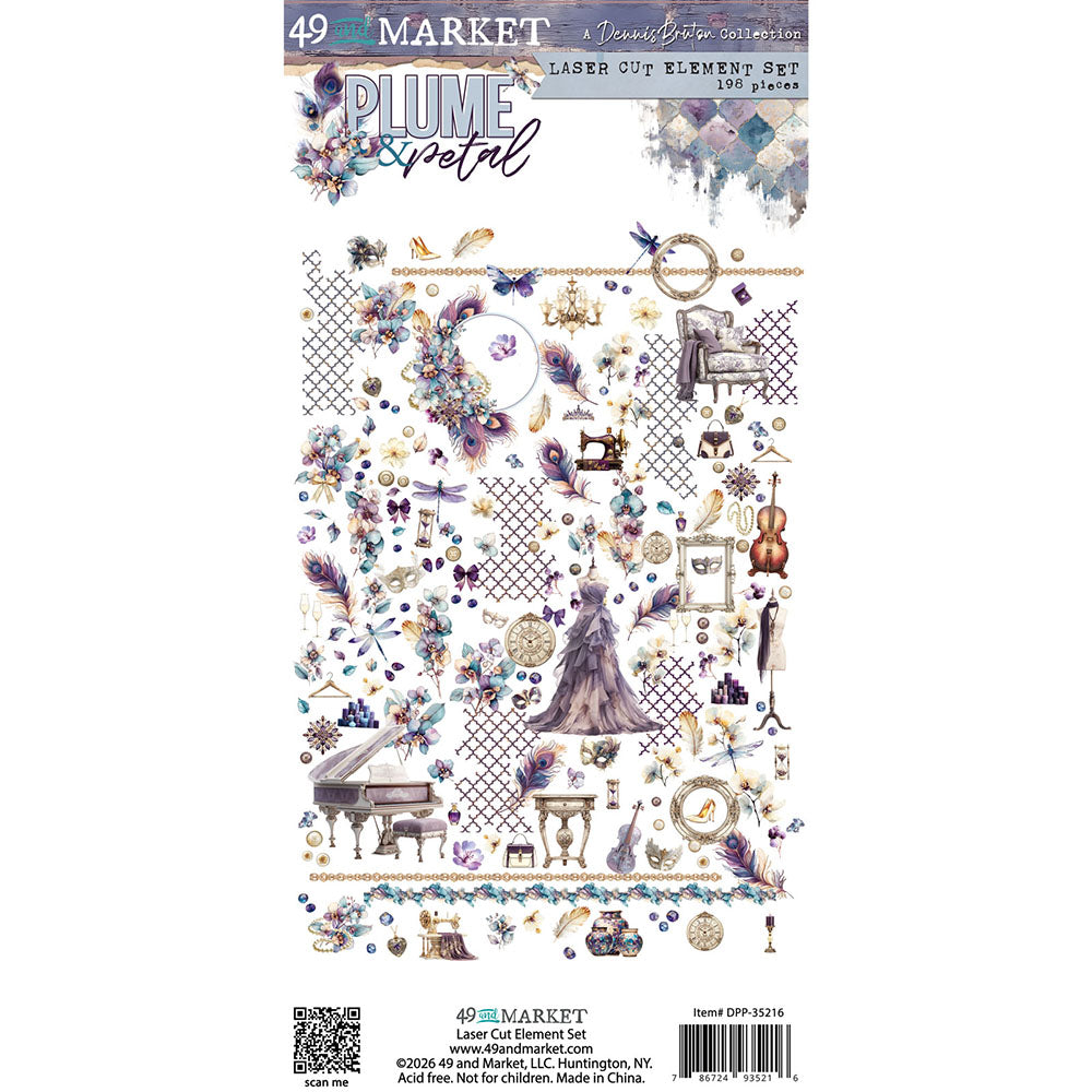 49 and Market PLUME & PETAL Laser Cut Element Set 198pc