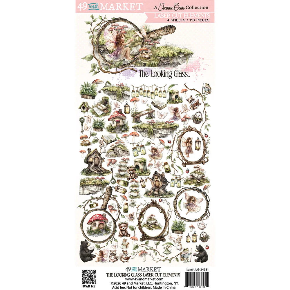 49 and Market THE LOOKING GLASS Laser Cut Elements 113pc