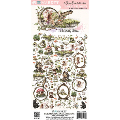 49 and Market THE LOOKING GLASS Laser Cut Elements 113pc