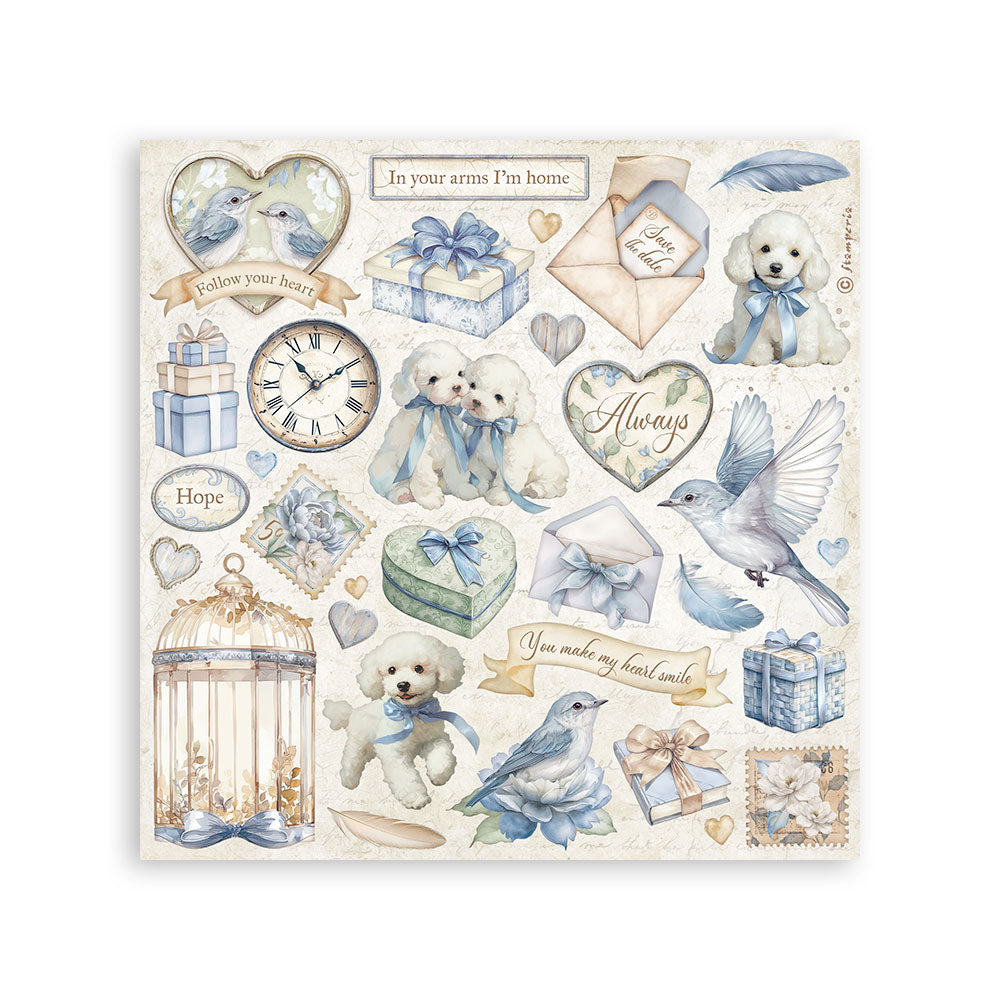 Stamperia TIMELESS Stickers 4 Sheets