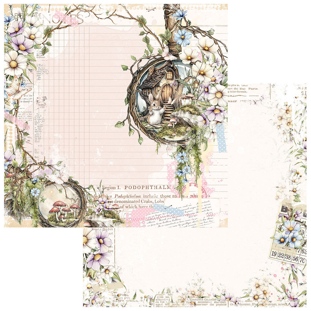 49 and Market The Looking Glass HIDDEN ARCHIVE 12X12 Scrapbook Paper