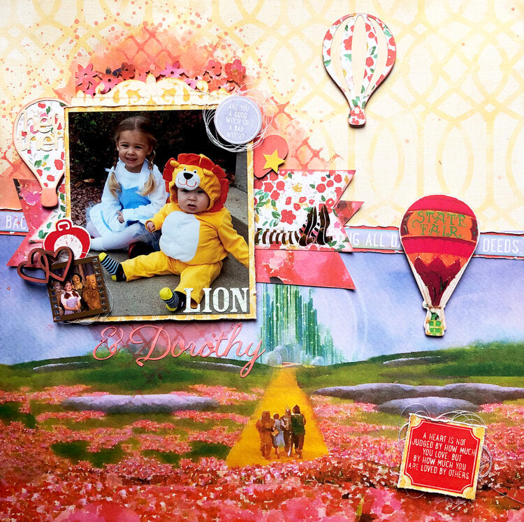 Paper House The Wizard Of Oz ENJOY THE JOURNEY 12"X12" Scrapbook Paper Pack