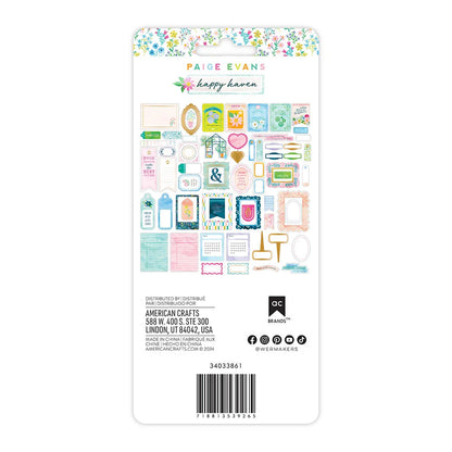 Paige Evans HAPPY HAVEN Ephemera Journaling 63pc