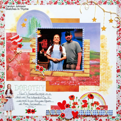 Paper House The Wizard Of Oz ENJOY THE JOURNEY 12"X12" Scrapbook Paper Pack
