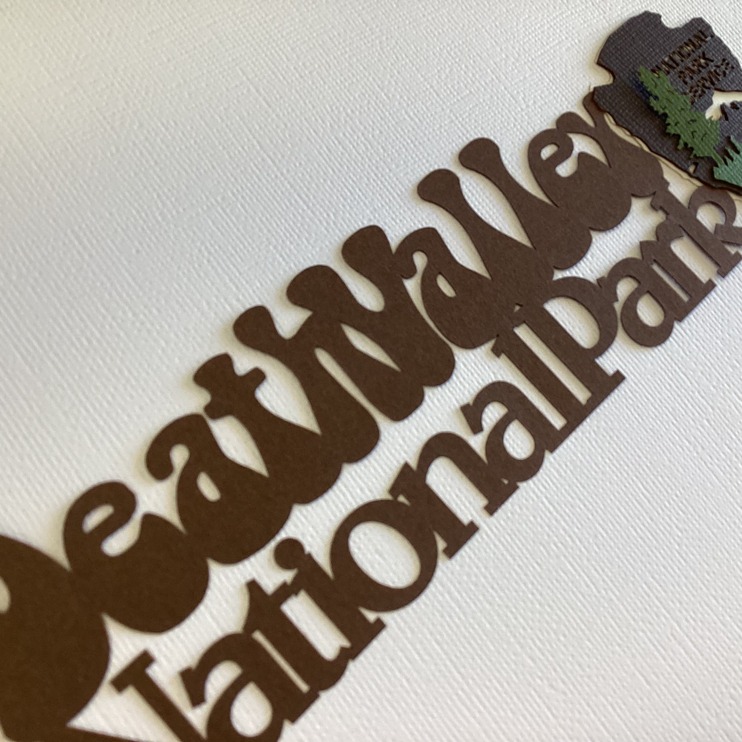 DEATH VALLEY NATIONAL PARK SPEARHEAD Travel Title Laser Cuts