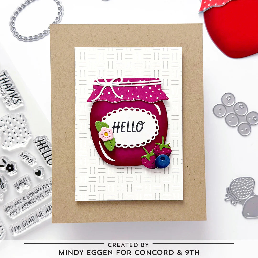 Concord &amp; 9th BERRIES AND JAM Stamp &amp; Die Set