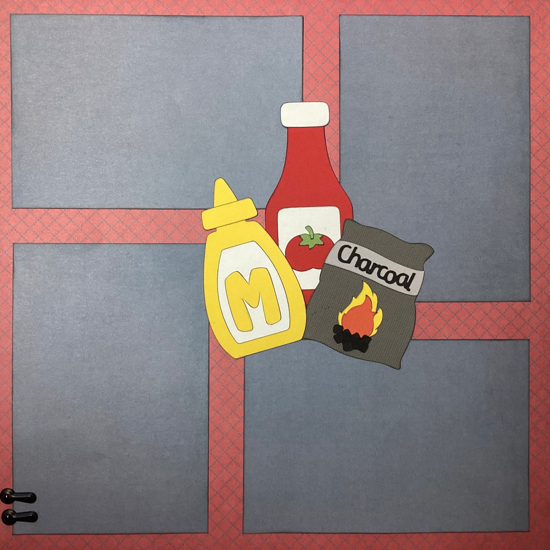 Premade Page GRILL MASTER 12"x12" Scrapbook
